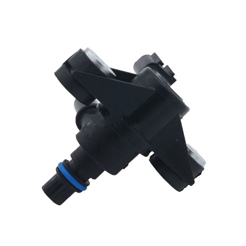 Black ABS plastic Ford turbocharger solenoid valve, part number AU5A-9G866-AB