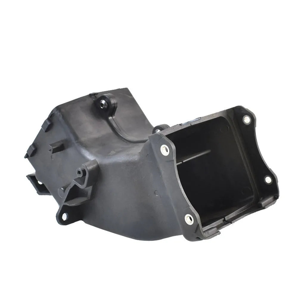 Black polymer ventilation pipe for Yamaha motorcycle intake, dimensions 280mm by 170mm by 160mm