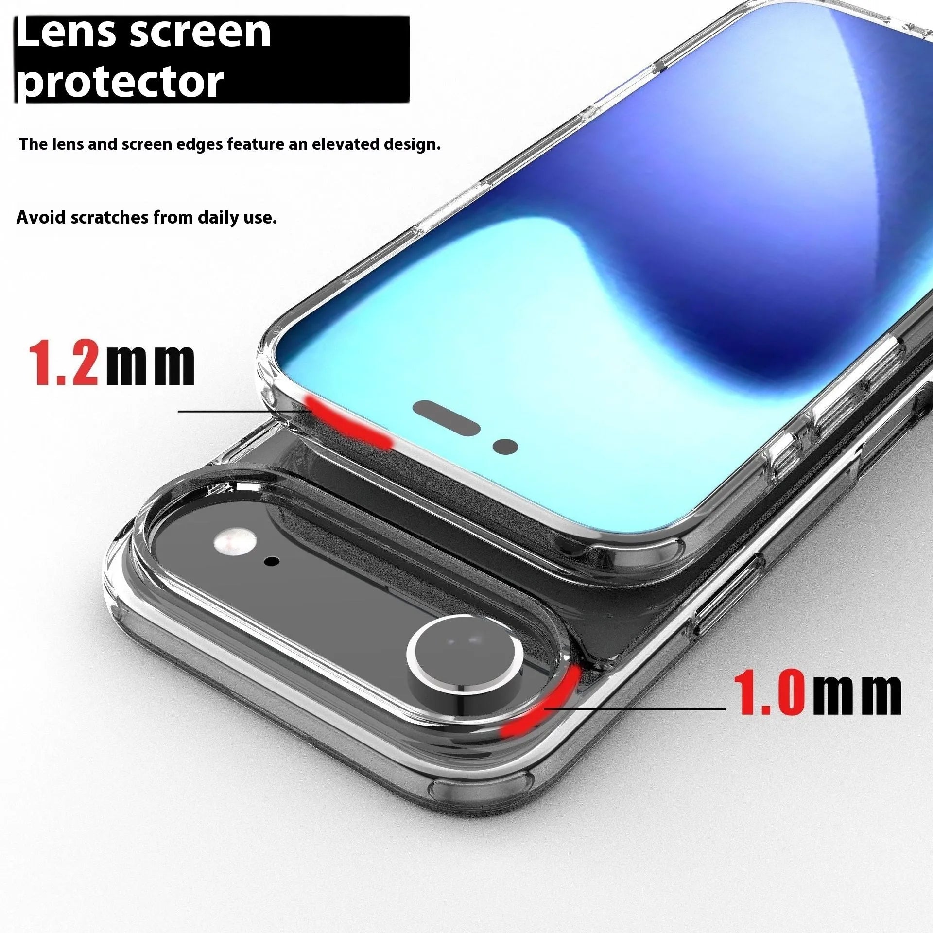 Transparent magnetic phone case for iPhone 17 series with TPU composite board construction