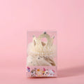 Cat wearing princess crown headdress with veil in beige and pink colour options for wedding or party costume