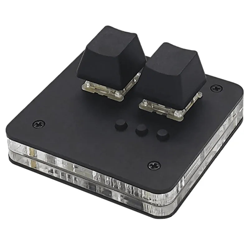 Mini wired USB keyboard in black with multimedia function keys and a compact plastic design.