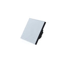86mm tempered glass touch light switch in black, golden, or white colour options