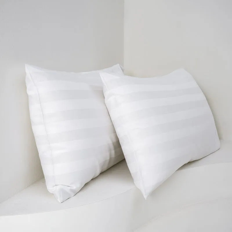 Pair of bamboo fiber satin pillowcases 50x77cm in modern simplicity style