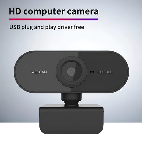 1080P rotatable webcam with built-in microphone, 70x50.7x44mm, black, USB 2.0 connection