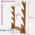 Chinese style handmade wooden wall bracket with multiple display layers.
