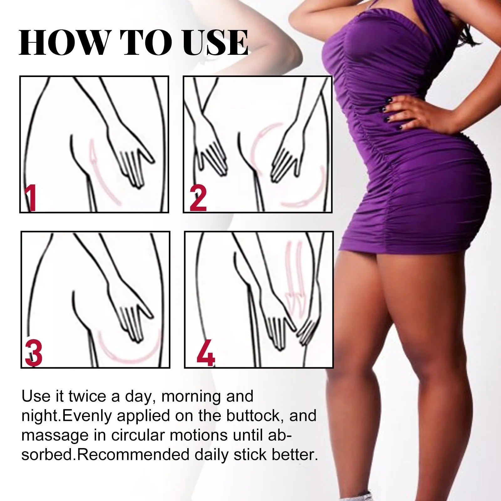 Plump buttock cream 50g tube lifts and tightens buttocks for firmer skin at home