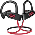 Flame2 hanging ear Bluetooth headset in black colour with bilateral earpieces