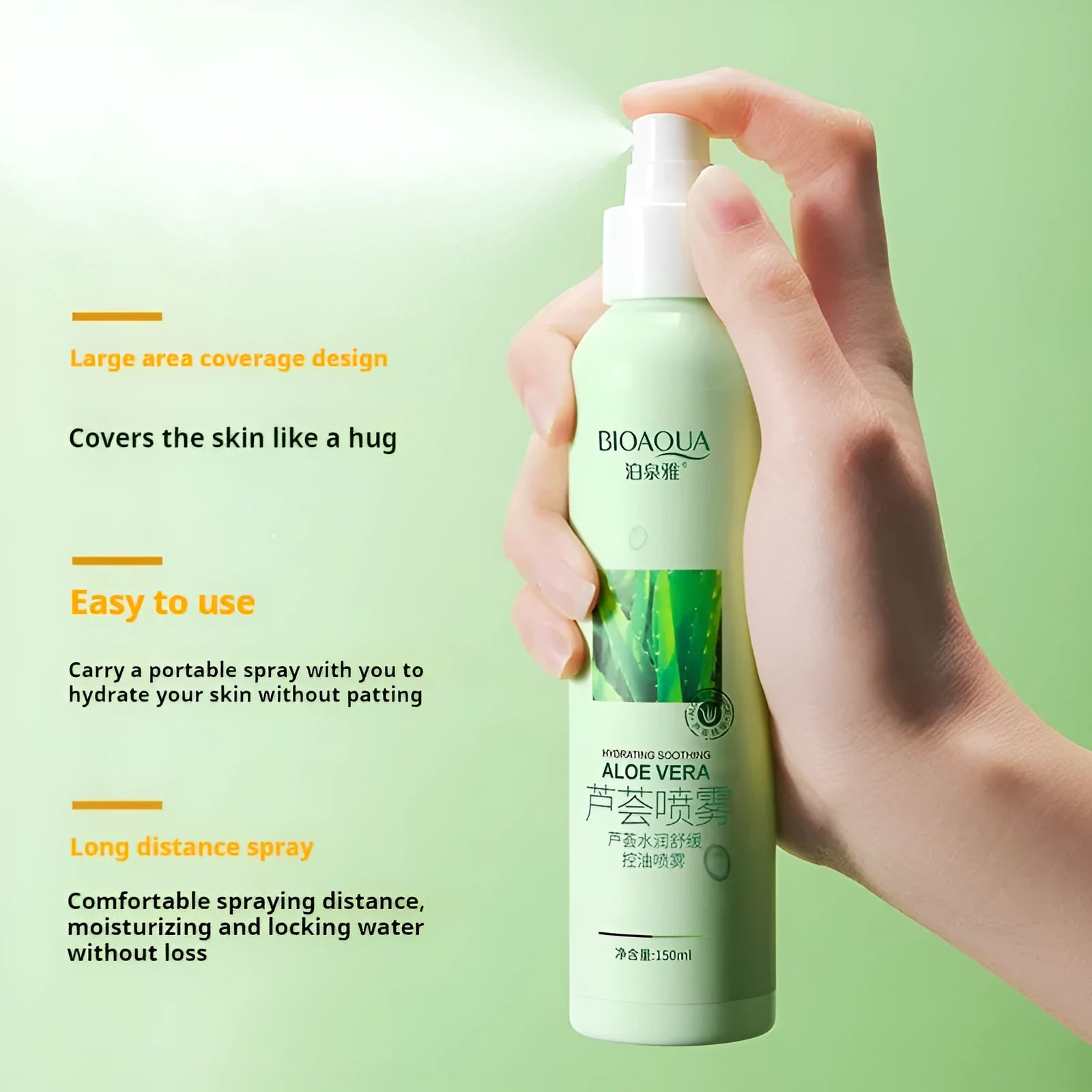 150ml fine mist moisturizing toner bottle with spray nozzle for facial hydration