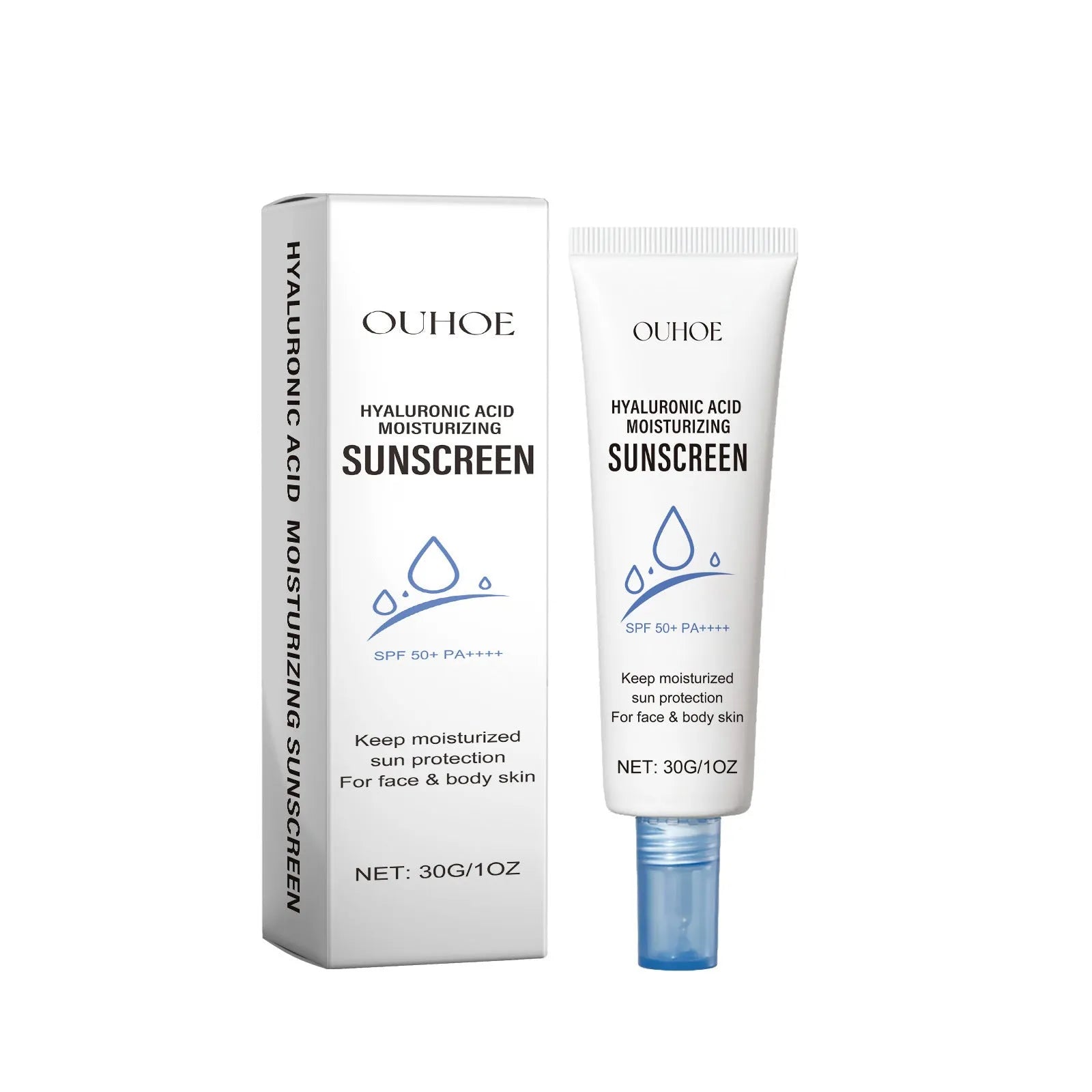 30g moisturising protective lotion with UV isolation in compact packaging for body care
