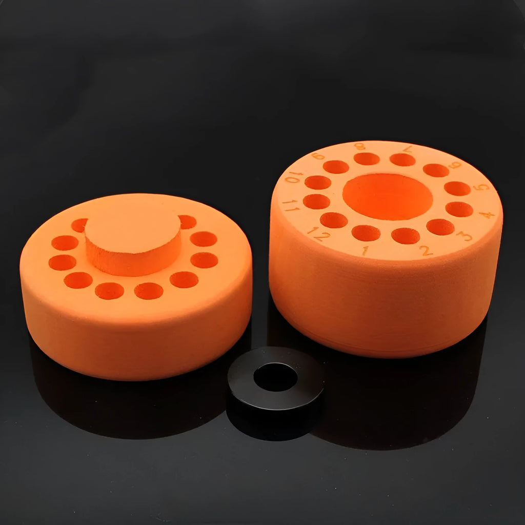 Orange and blue process cooling box for gradient freezing and freezer cell recovery