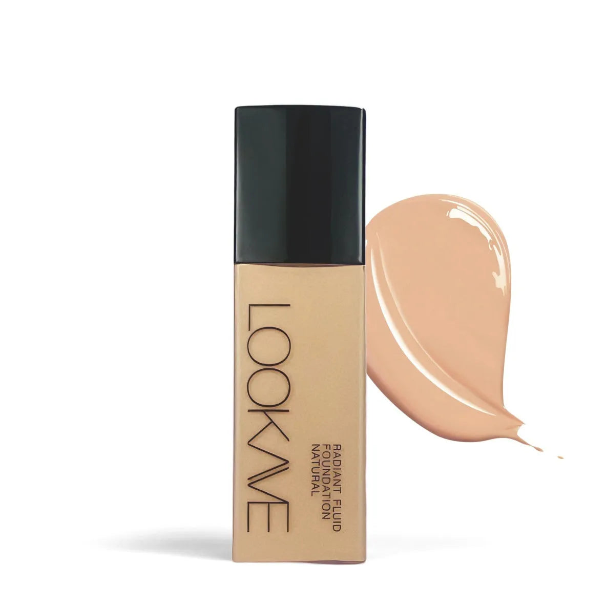 LOOKAVE Matte Liquid Foundation bottle in shade LK63C-01, Ivory White