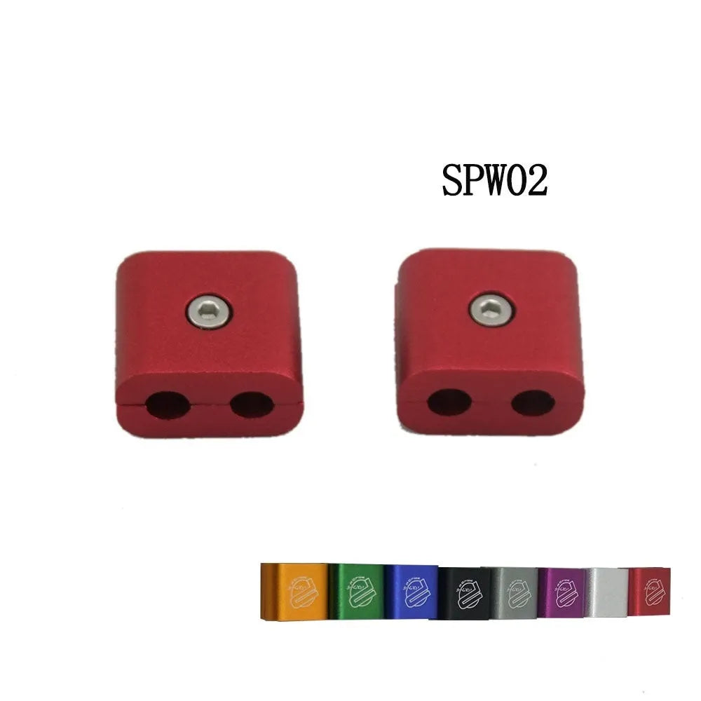 Three-piece car modification fastening clamp in six colour options with metal fixed sleeve