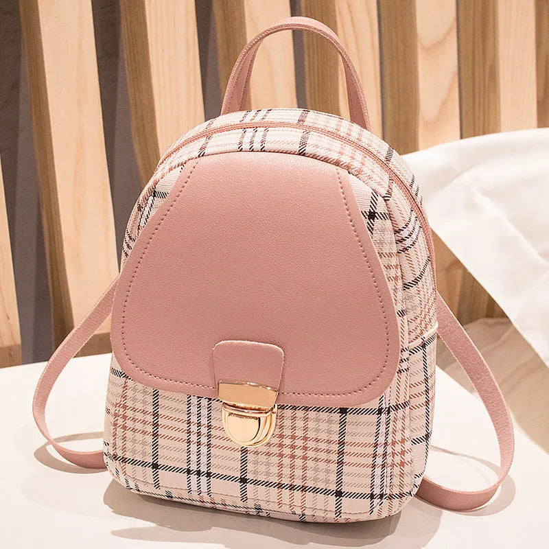 One shoulder diagonal phone bag in PU fabric available in black, blue, brown, pink or red
