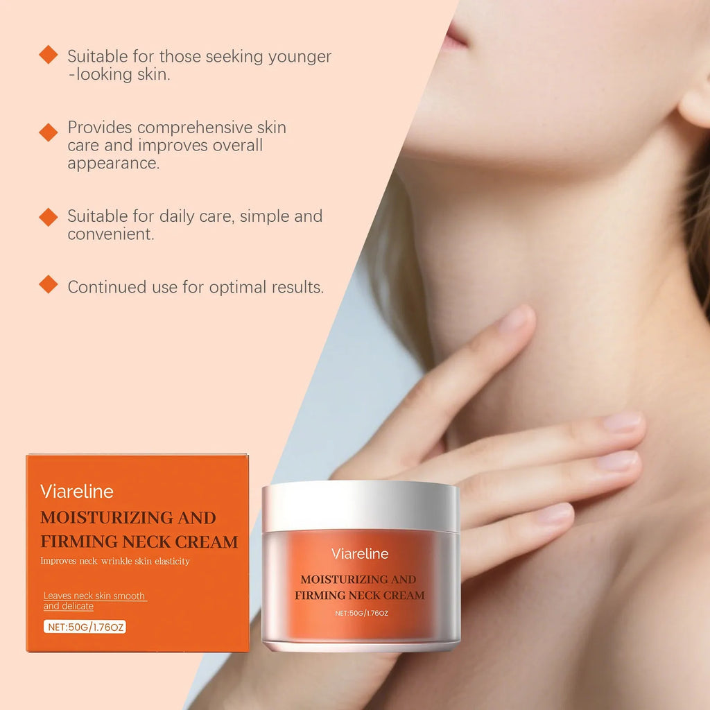 Moisturising neck cream 50g jar for daily skincare and contour care