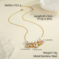 Vintage sunflower flower necklace in electroplated stainless steel with 18K purity, women's floral pendant