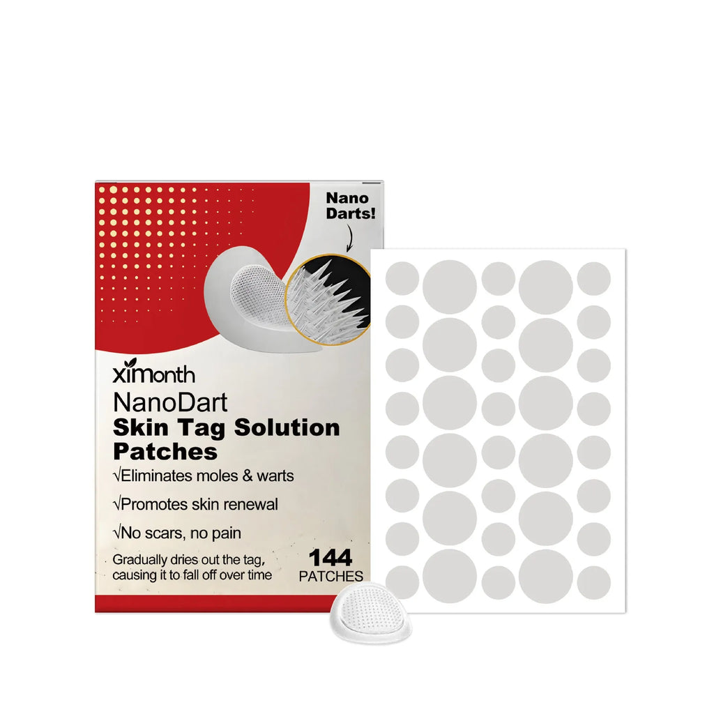 Skin wart invisible repair patch set with 144 clear patches and one microneedle patch