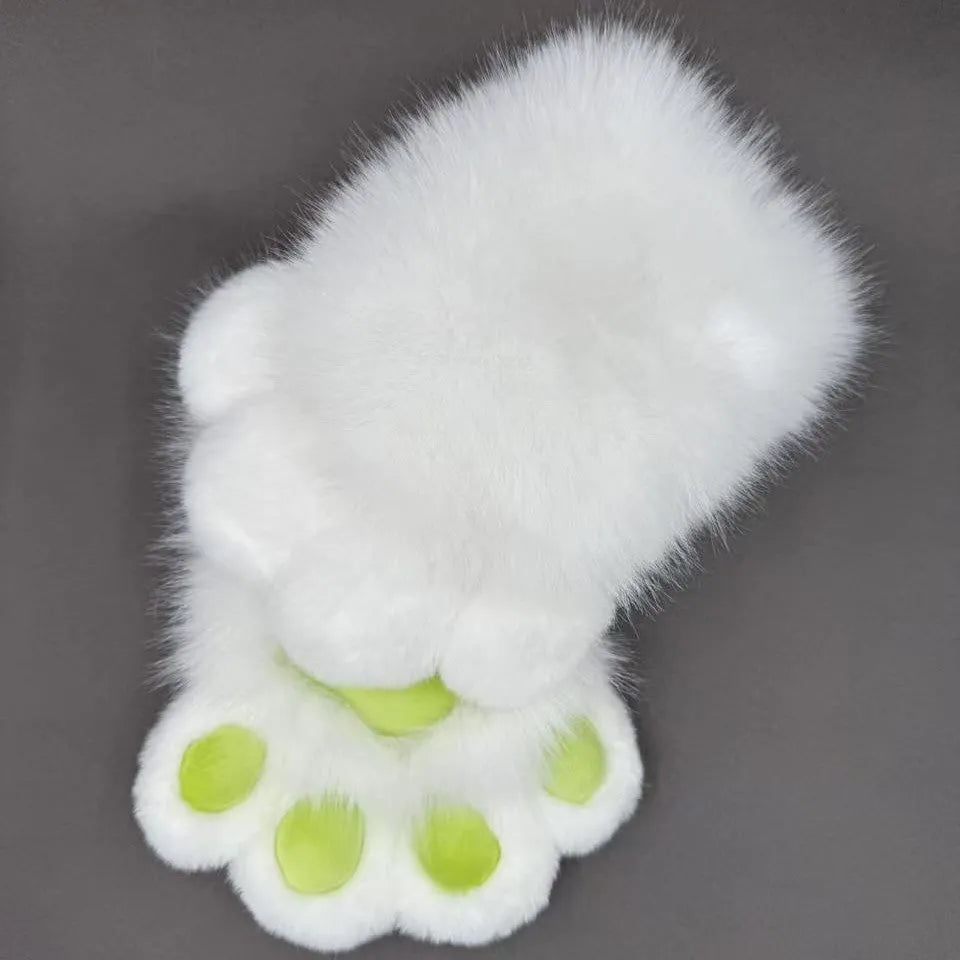 Colourful animal claw cosplay gloves with multiple pad colour options on free size nylon construction