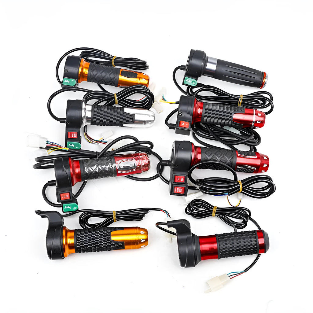 Three-wheel electric vehicle acceleration modification handle with three-speed rotation and integrated horn speaker