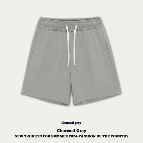 Loose-fit cotton denim shorts for a baby or toddler in charcoal grey.