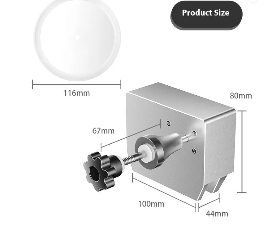 Ultrasonic cleaning machine for records and circuit boards on a workbench