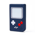 Compact blue Nintendo Switch game card storage box with snap-lid closure.