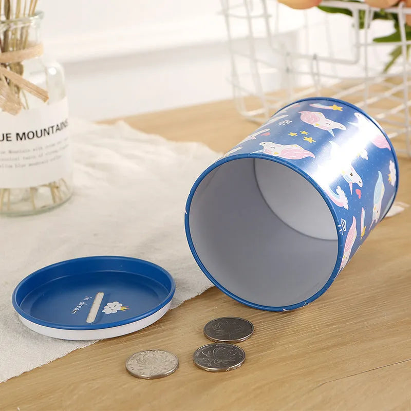 British style creative metal piggy bank measuring 85mm by 85mm by 102mm
