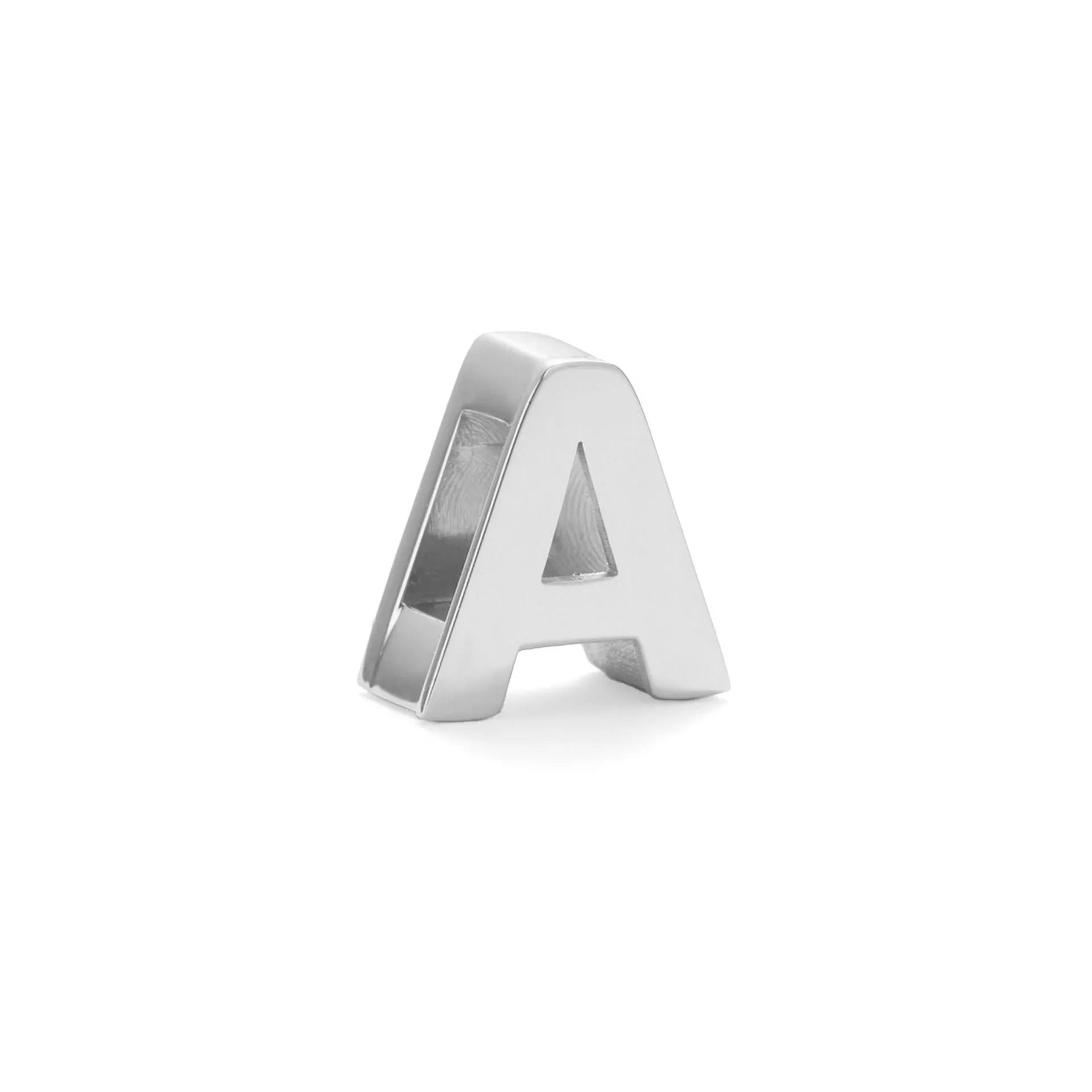 Titanium steel number letter necklace with 40.5cm chain and electroplated gold or silver finish