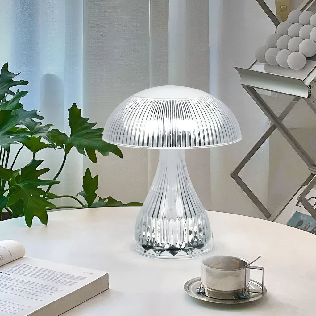 USB rechargeable table lamp with three colour modes and 20x16cm acrylic body