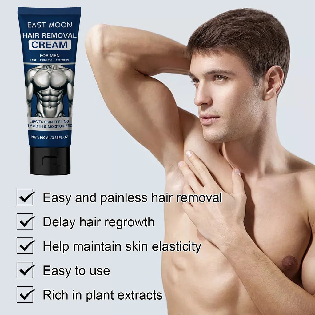 Men's 100ml depilatory cream for lip beard armpit hand and leg hair removal