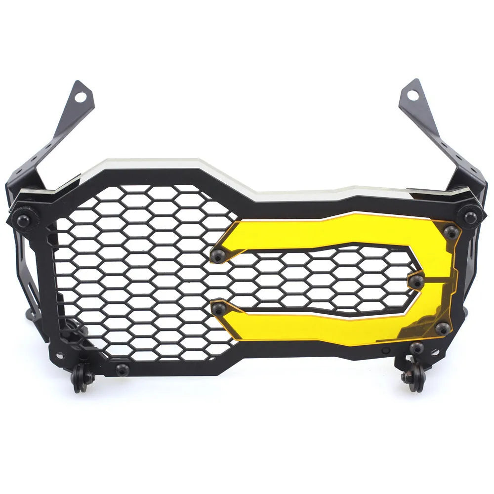 Motorcycle headlight protective cover quick release large lampshade blue for BMW R1200GS steel acrylic construction