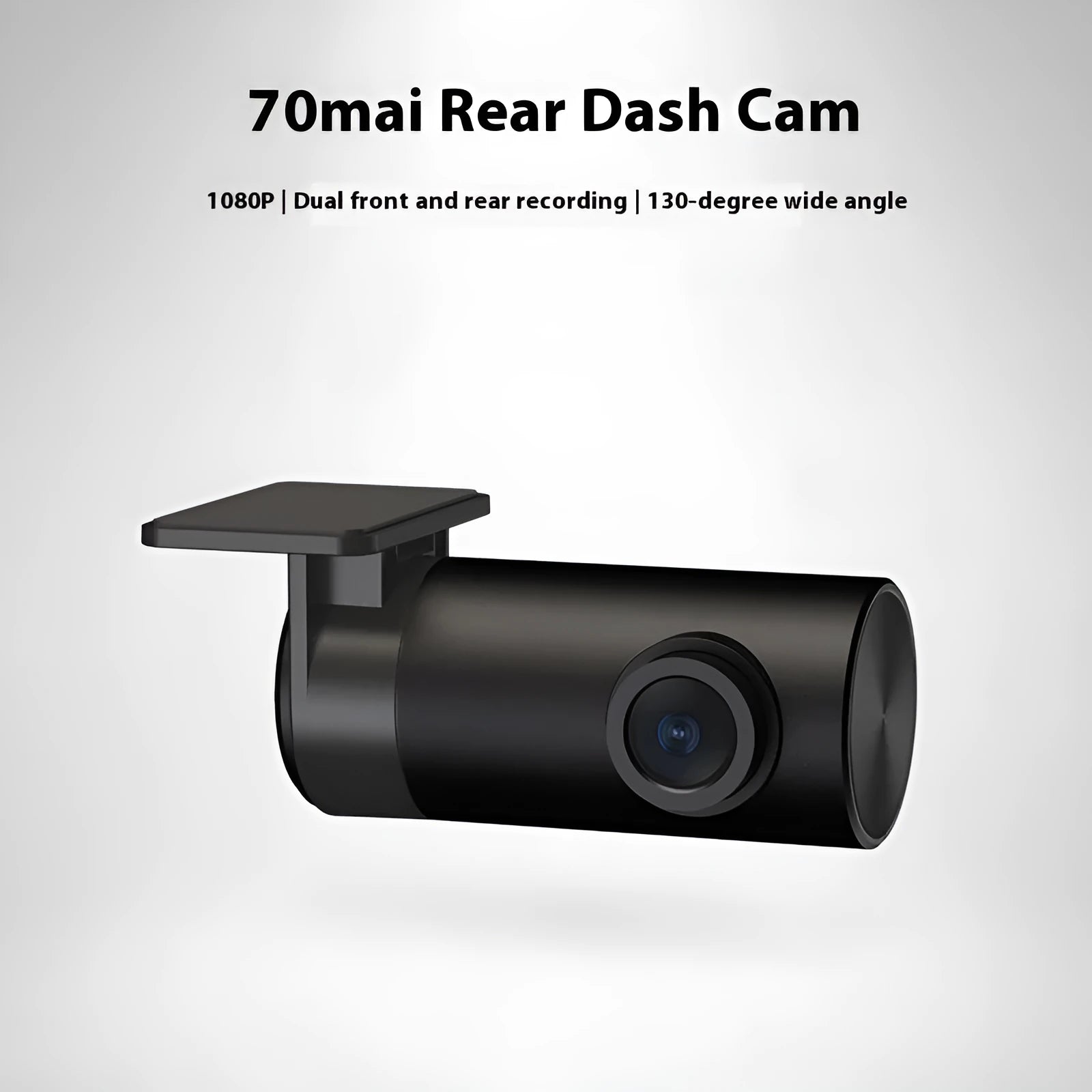 Midrive RC09 rear window recording camera with 1080p HD resolution and compact plastic housing