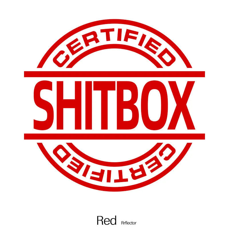 13x12cm creative vinyl car sticker in multiple colour options on a vehicle body panel.