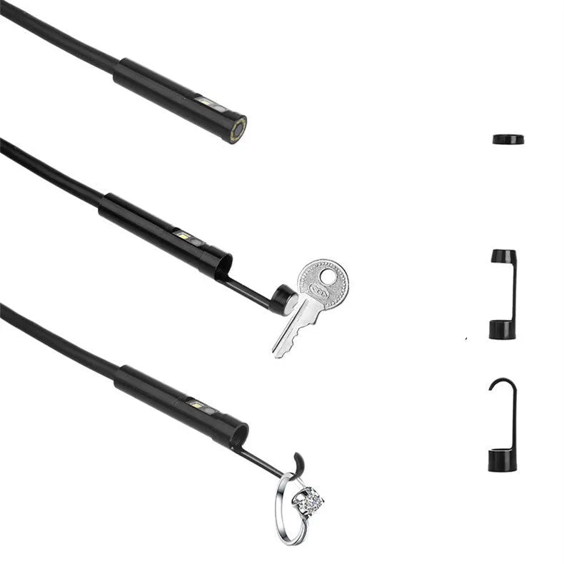 Wireless dual lens endoscope with IP68 waterproof rating and 20 metre cable