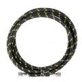 Black braided nylon airbrush hose, 1.8m length, 1/8 inch diameter, for connecting airbrush to compressor.