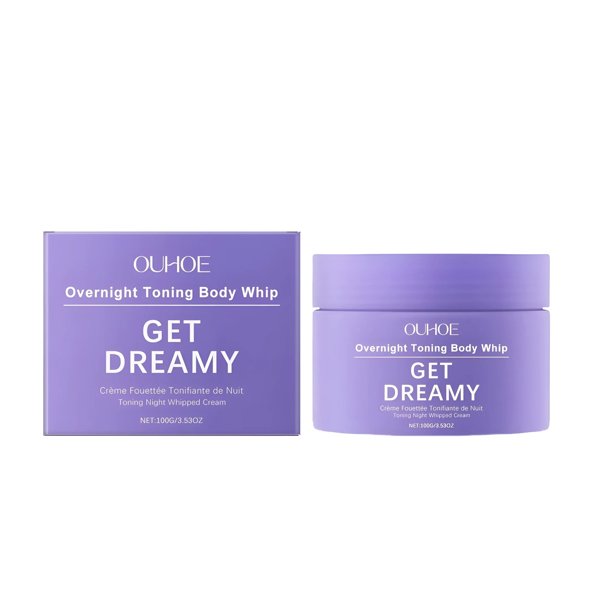 A 100g jar of firming body cream with vitamin E and drunken eggplant extract.
