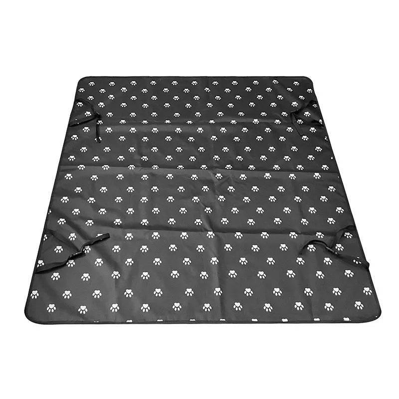 Car pet mat rear seat protector for dogs with water resistant cloth material