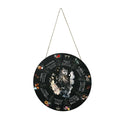 Boxwood decorative pendant with choice of rose, triangle, black cat, star, or owl disc design.