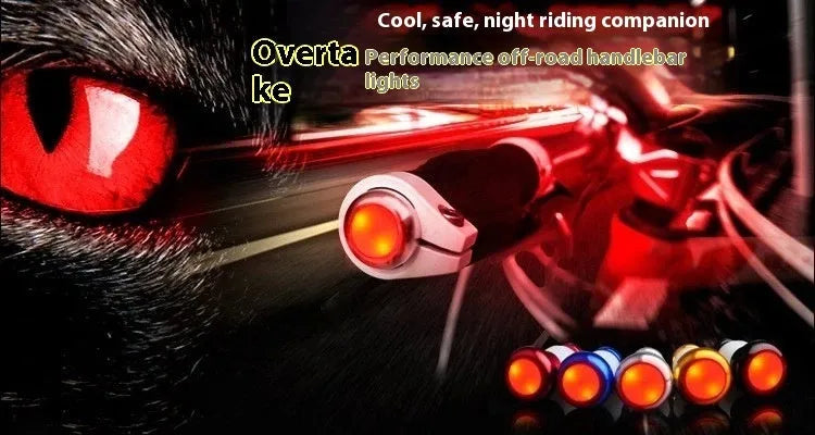 Aluminium alloy bicycle handle blocking light in black, red, blue, silver or gold with white rubber lampshade