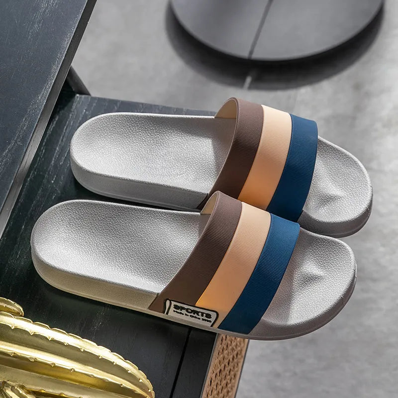 Men's PVC sandals in grey, size 40/41, for bathroom and outdoor wear