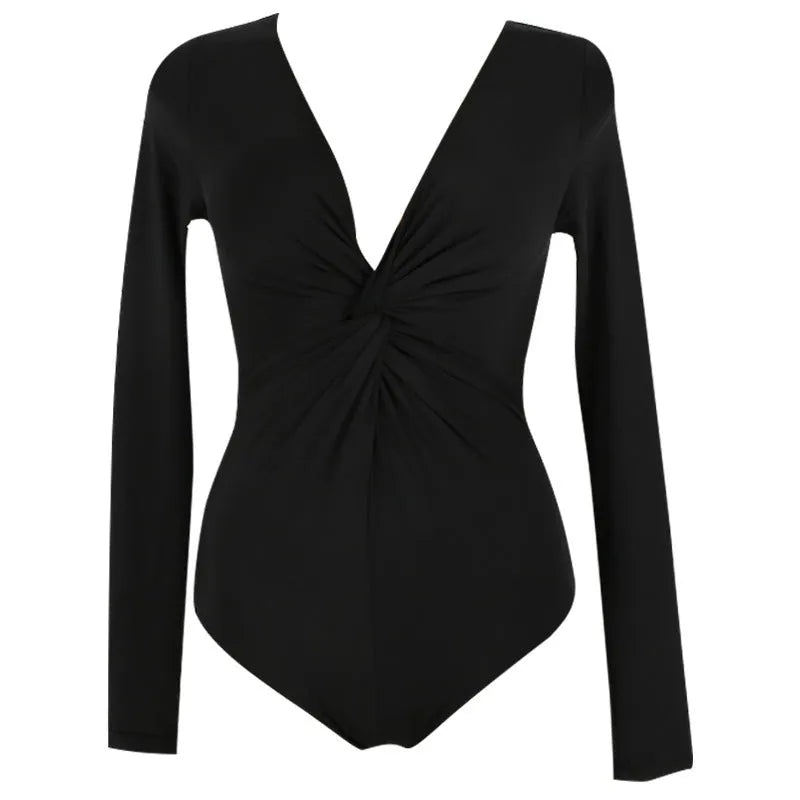 Black women's one-piece swimsuit with sun protection features on mannequin