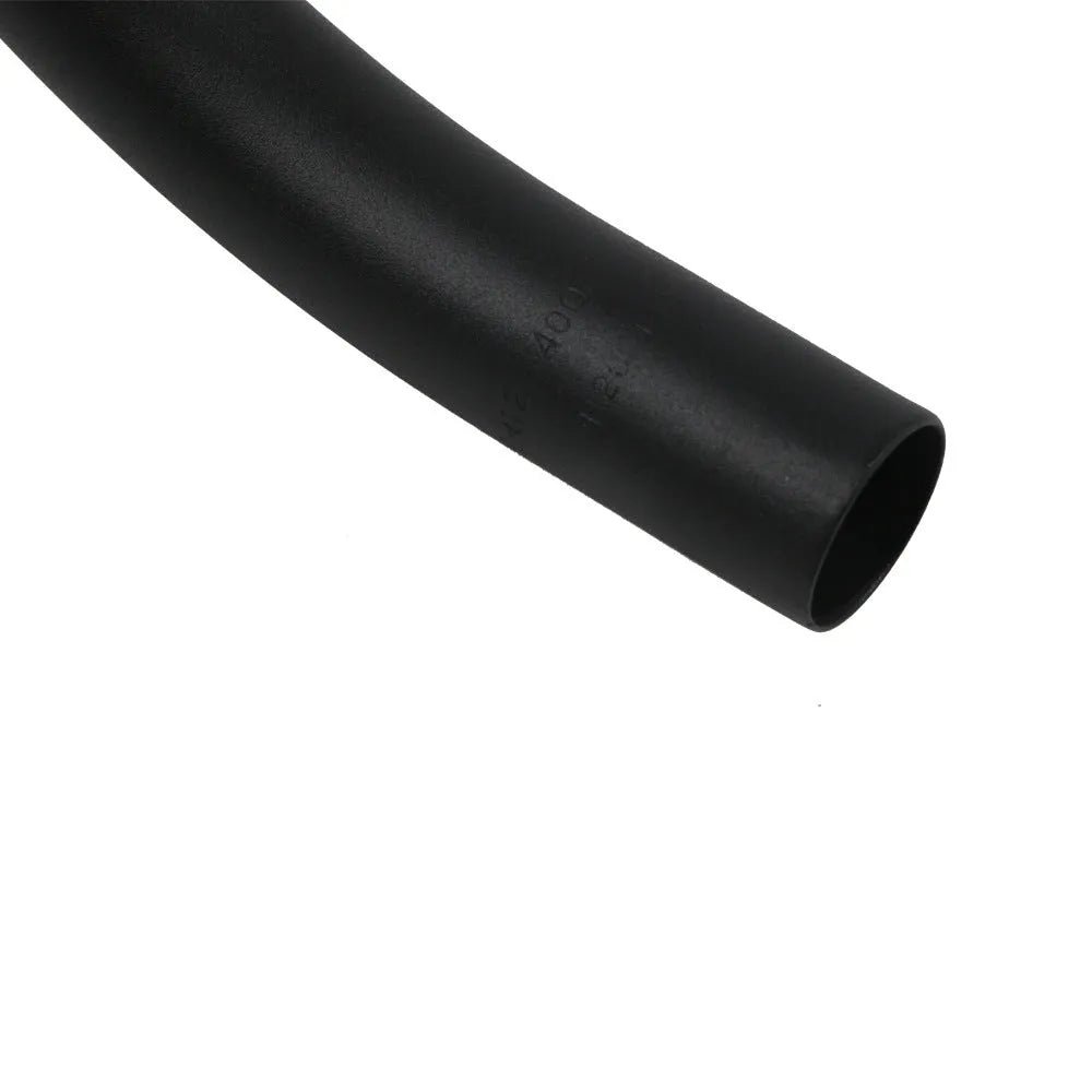 Black aluminium alloy road bike drop handlebar with UNO printing marks showing multiple width options