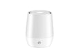 White USB aroma diffuser humidifier with flame effect, 138mm tall with Type-C connection