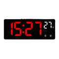 Creative multi-functional electronic clock with large LED screen, thermometer, and multi-group alarm in ABS shell