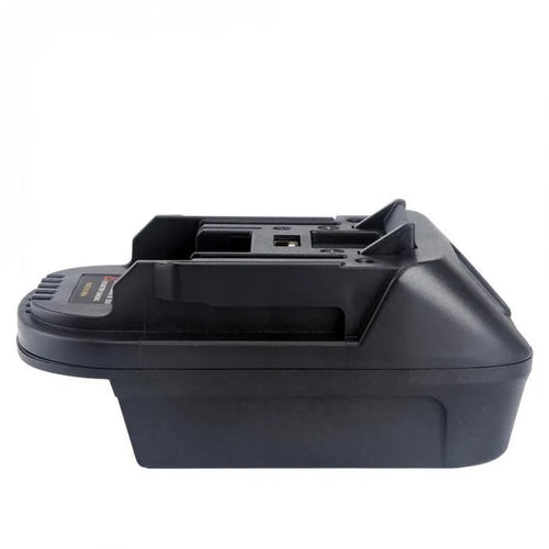Black Milwaukee DM18M to Makita H99F battery adaptor converter for power tools