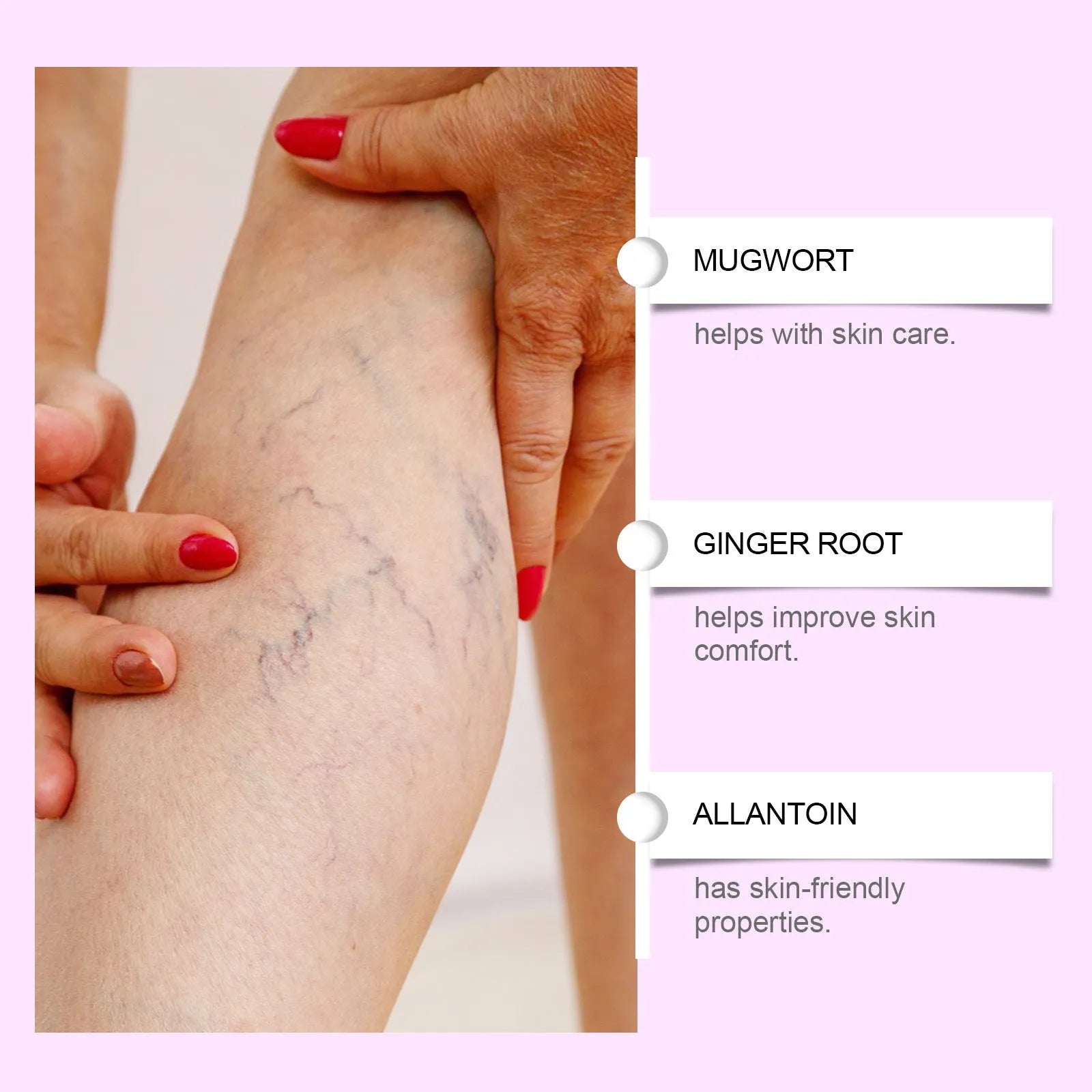 Pack of four legs nursing micro needle adhesive bandages with moxa and ginger extracts