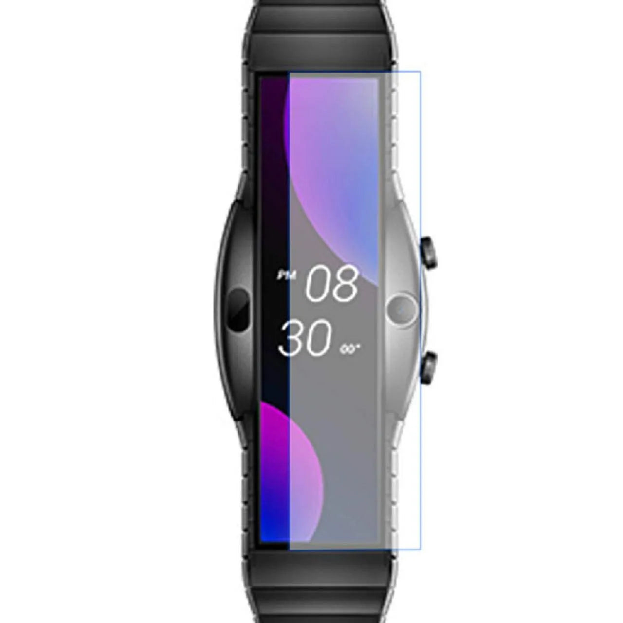 Transparent bracelet watch tempered film screen protector with oleophobic coating