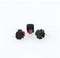 Black aluminium alloy waterproof patch tact switch with pins for PCB mounting