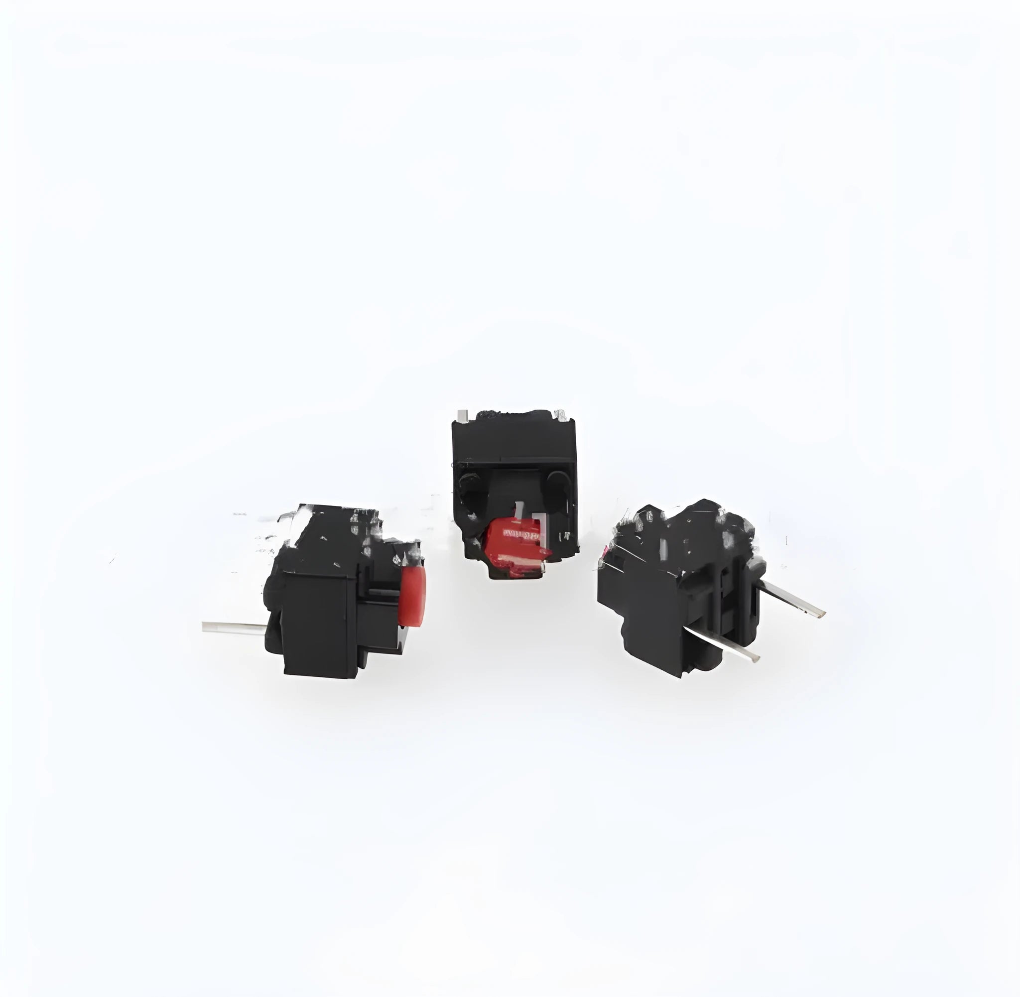 Black aluminium alloy waterproof patch tact switch with pins for PCB mounting
