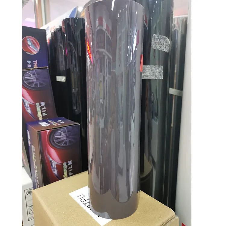 Roll of 30cm wide transparent car lamp protective film for large LED headlights