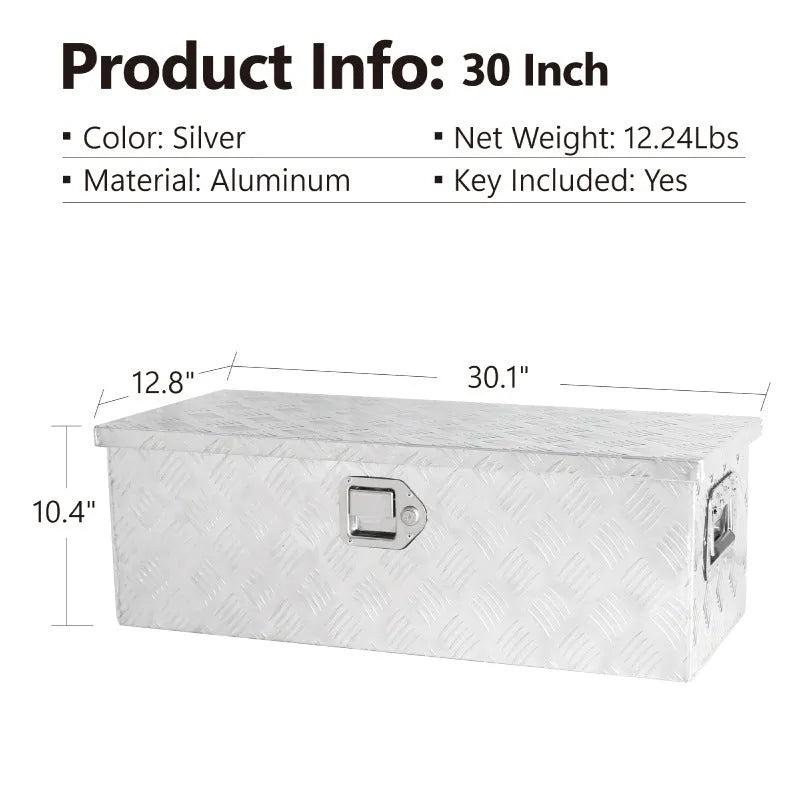 Black 26-inch aluminium alloy tool case with T-casting construction for professional tool storage.